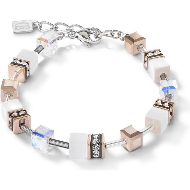 Coeur De Lion Geocube Neutral Crystal Bracelet 4016/30-1400