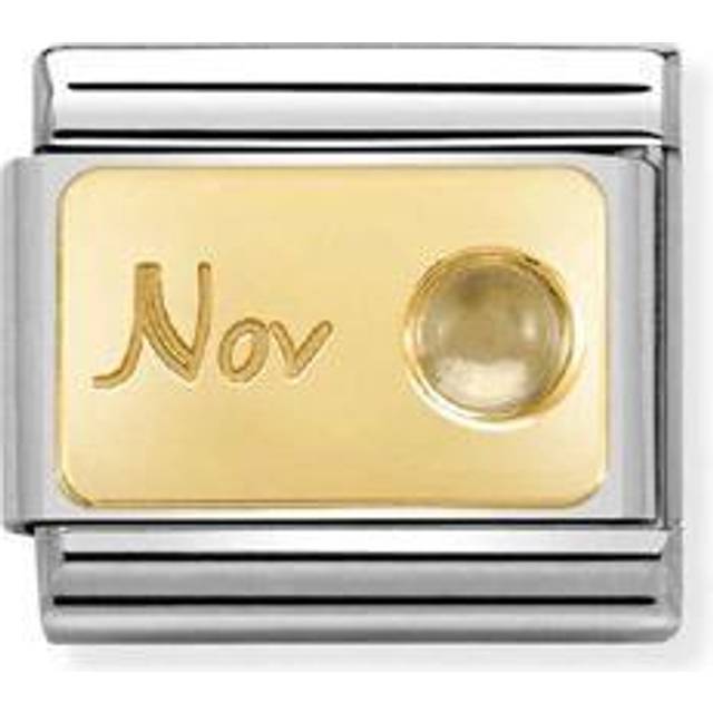 Nomination Classic Gold November Citrine Birthday &amp; Birthstone Cha