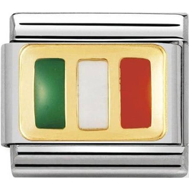 Nomination Classic Gold Flag of Ireland Travel Charms