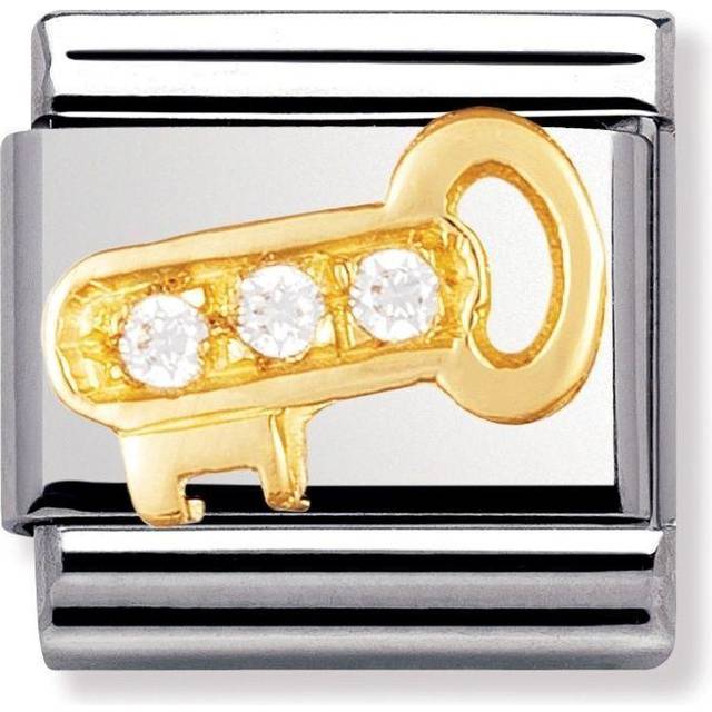 Composable Classic Daily Life Gold Zirconia White Cross Link 030307/01