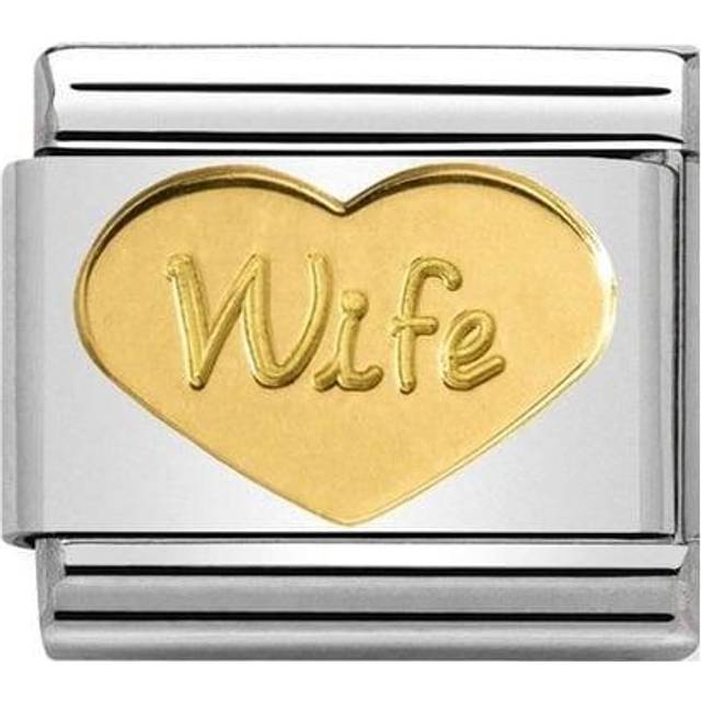 Nomination Classic Gold Wife Heart Friends &amp; Family Charms