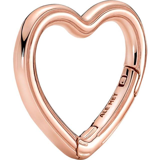 Pandora ME Styling Heart Openable Link - 14k rose gold plating - No color - one size