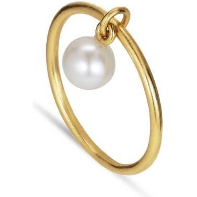 Jane Kønig - Row Pearl Ring - Ring - Goldplated - 50