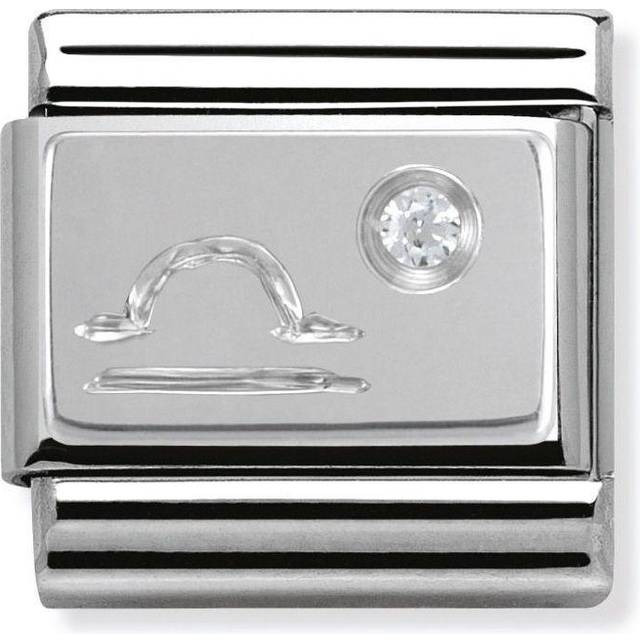 Nomination Classic Silver CZ Libra Zodiac Charms