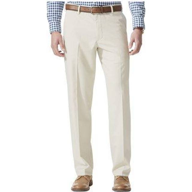 Dockers Mens Relaxed Fit comfort Khaki Pants - Pleated  Porcelain Khak