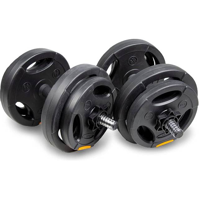 Phoenix Fitness Complete Weight Set 15kg - Black - 46 x 16.5 x 24cm