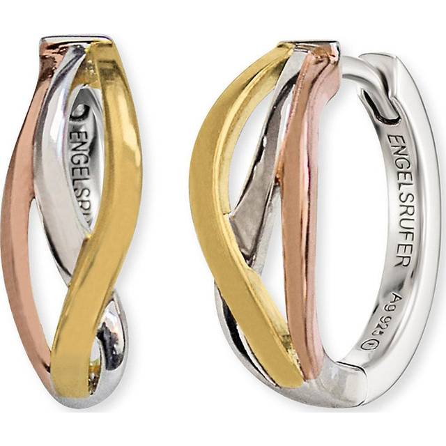 Angel Whisperer Three Colour Paradise Creole Earrings ERE-PARADISE-TRI-CR