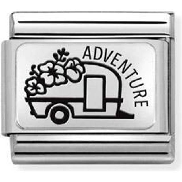 Nomination CLASSIC Composable Plates Adventure Caravan Charm 330111/25 - Two Colour