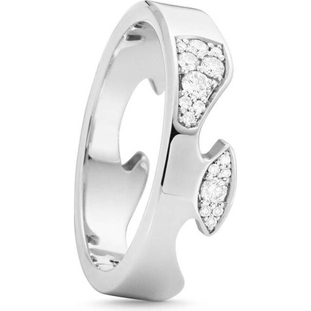 Georg Jensen Fusion Cloud Center Ring 1648 i guld med brillanter