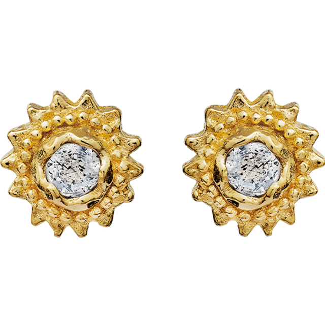 Maanesten Willa Örhängen 18 kt. Guldpläterad Silver 9730a - Dam - 925 Sterling Silver - Gold