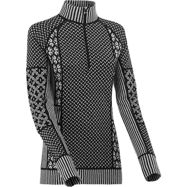 Kari Traa Womens Smekker Half Zip (Svart (BLACK) Large)