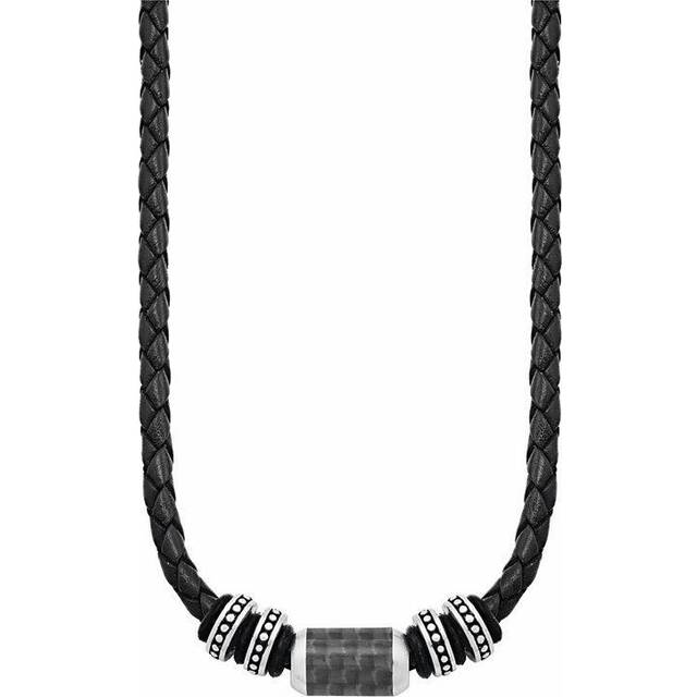 s.Oliver Halsband Herrset, 47+3 cm, Svart, Kommer i smyckespresentask, 2026107
