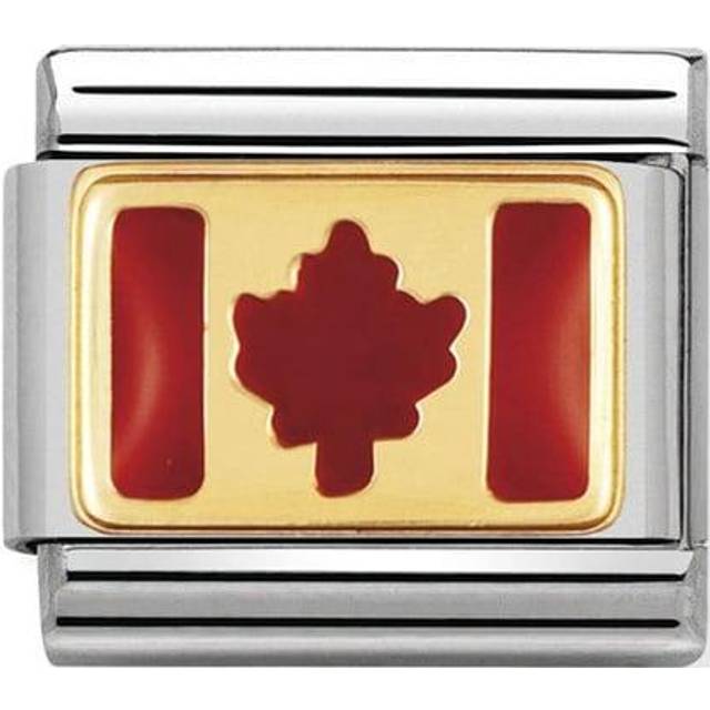 Nomination Canada Flag Charm - Stainless Steel - Silver
