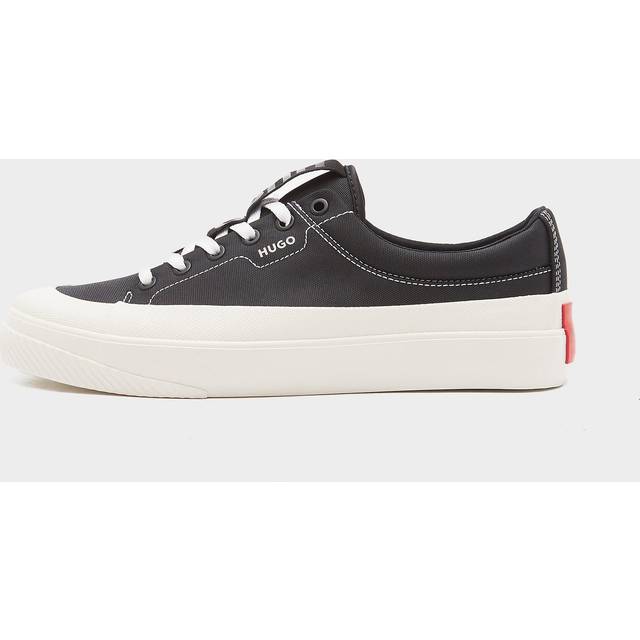 Hugo Dyer Tenn Mens Low Top Rubber-Bumper Trainers - Black - Size UK 12