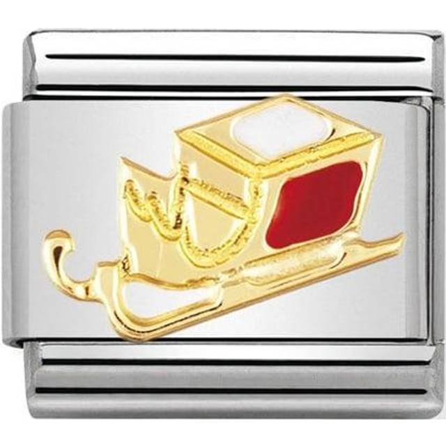 Nomination CLASSIC Gold Christmas Sledge Charm 030225/07 - Two Colour