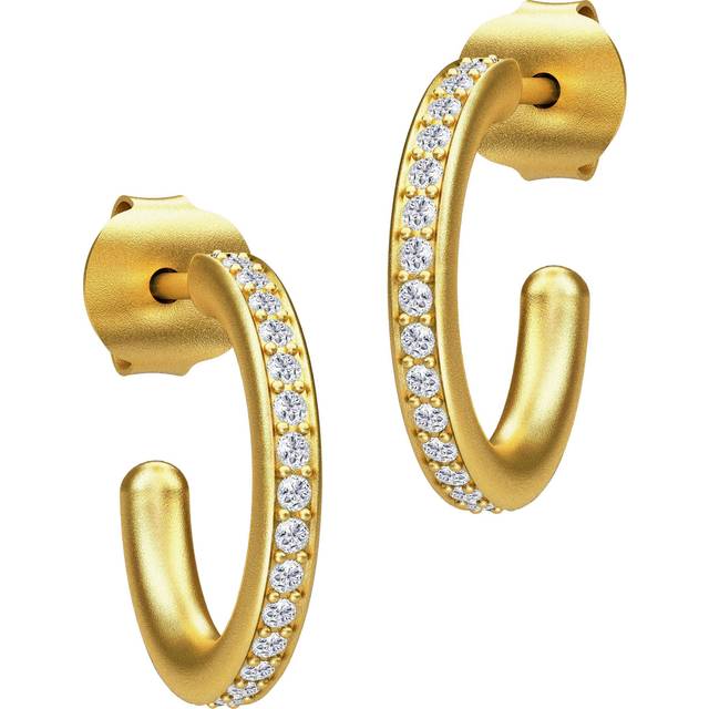 Julie Sandlau, Accessoarer, Dam, ONE Size, Infinity Hoop små örhängen - Rhodium - gray (ONE SIZE)