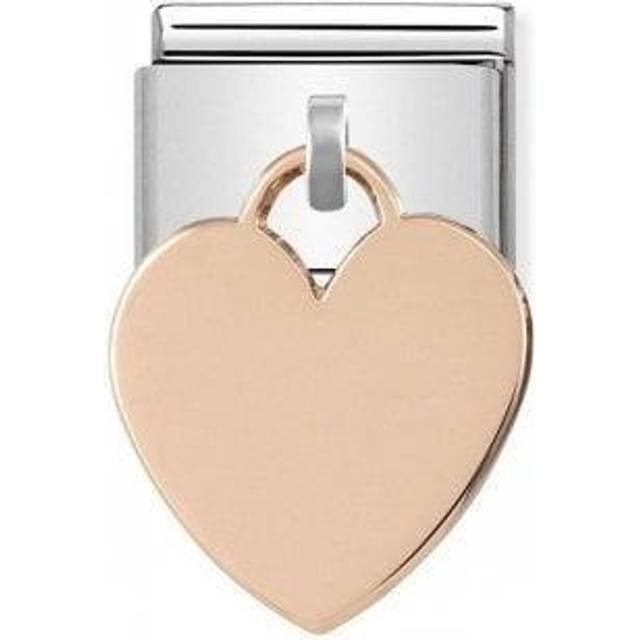 Nomination Classic Rose Gold Engravable Hanging Heart Charms