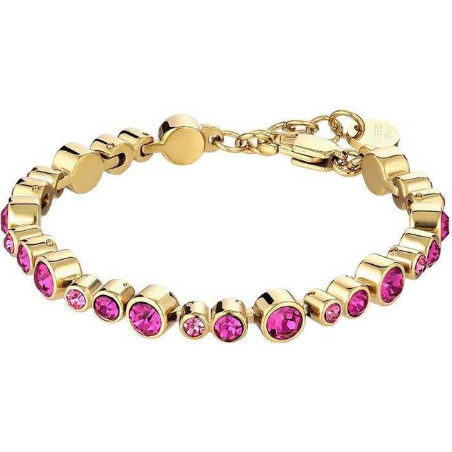 Teresia Sg Pink Armband | Guld