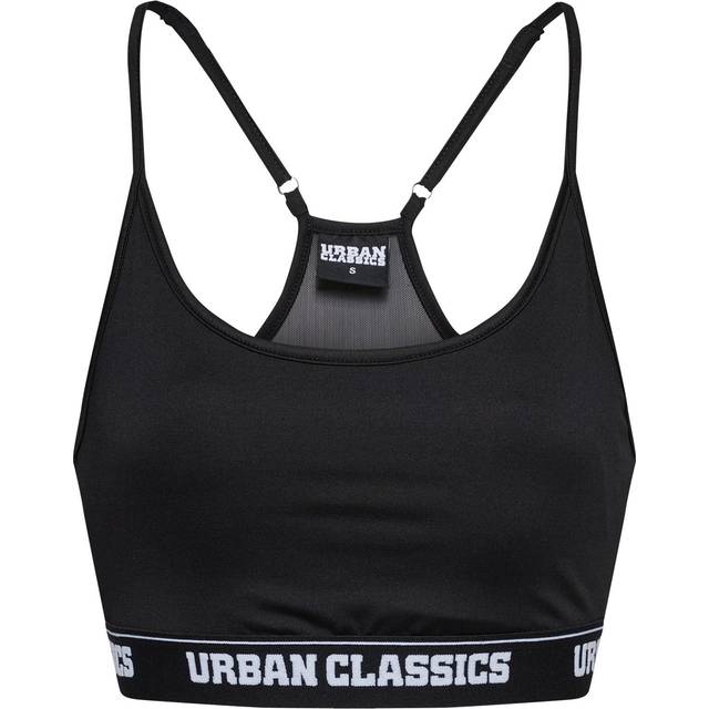 Urban Classics Dambehå för kvinnor sportbehå, Svart (svart 7), XL