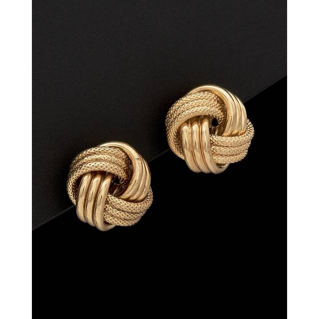 14K Italian Gold Love Knot Earrings