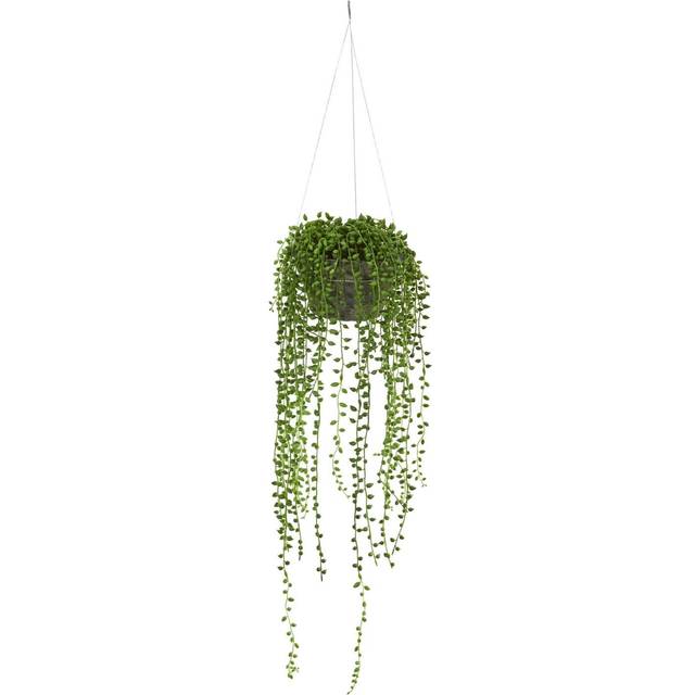Nearly Natural String Of Pearl Artificial Plant Hanging Basket