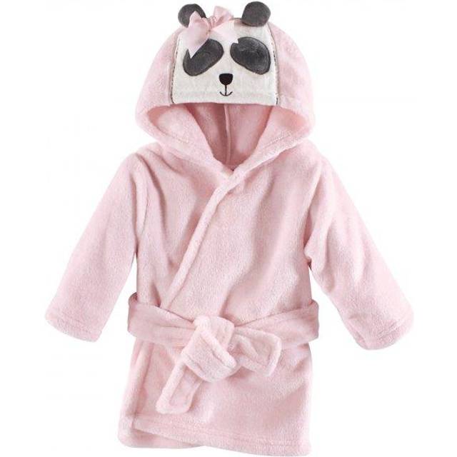 Hudson Baby Unisex Baby Plush Animal Face Bathrobe  Miss Panda  0-9 Months