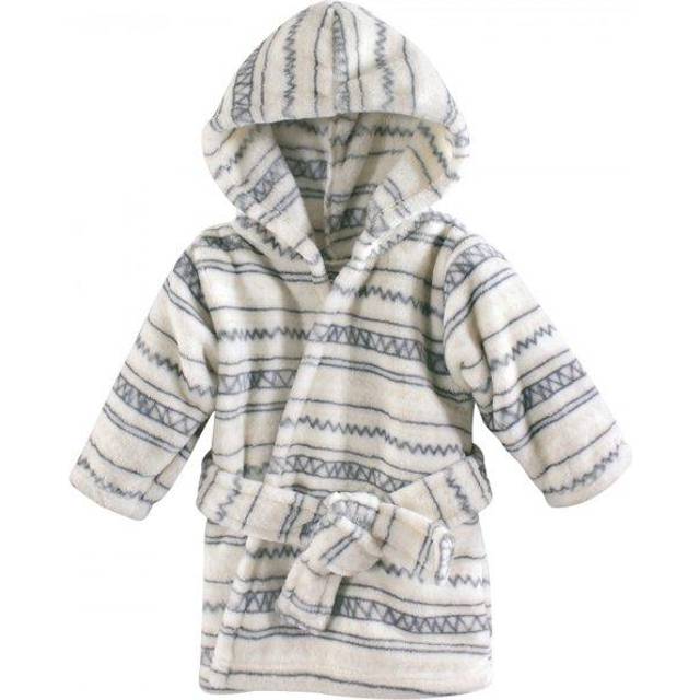 Hudson Baby Unisex Baby Plush Animal Face Bathrobe  Aztec  0-9 Months