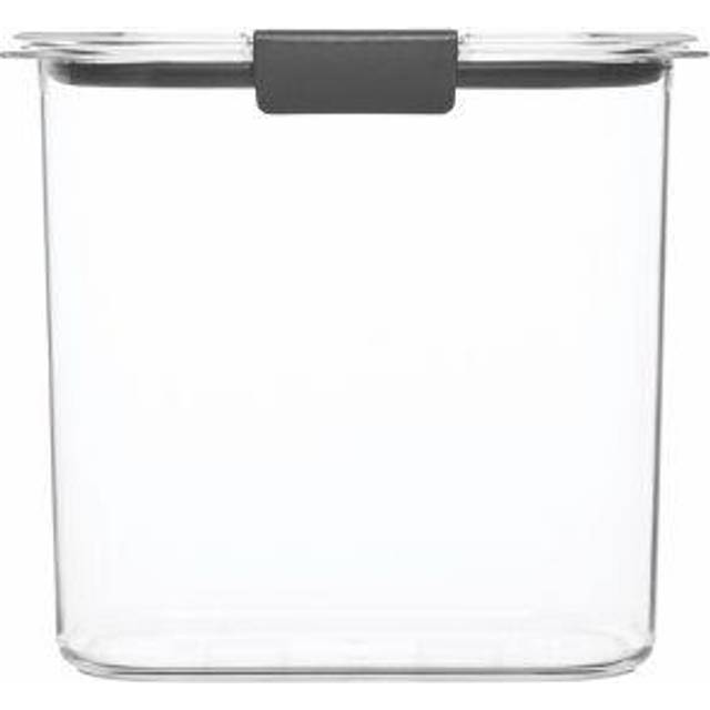 Rubbermaid Brilliance 12Cup Airtight Food Storage Container  Perfect for Pantry Staples  Clear/Grey