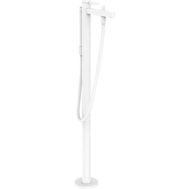 Hansgrohe Finoris Matt White Single Lever Floor-Standing Bath Mixer Ta