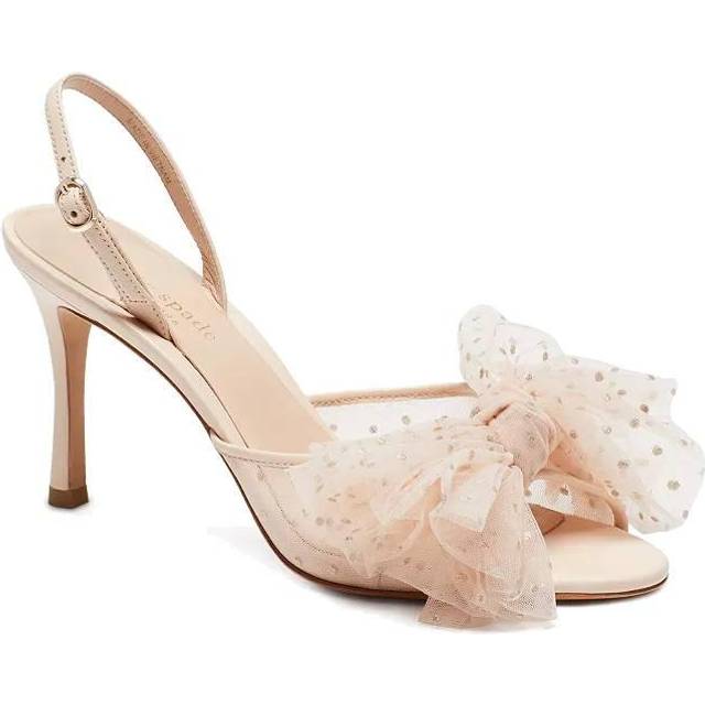 Kate Spade New York Women's Bridal Sparkle Heeled Sandals - UK 4 - Nude