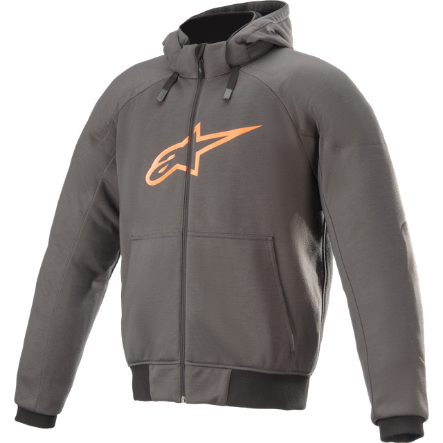 Alpinestars Chrome Sport Motorcycle Hoodie, grey-orange, Size M for Men
