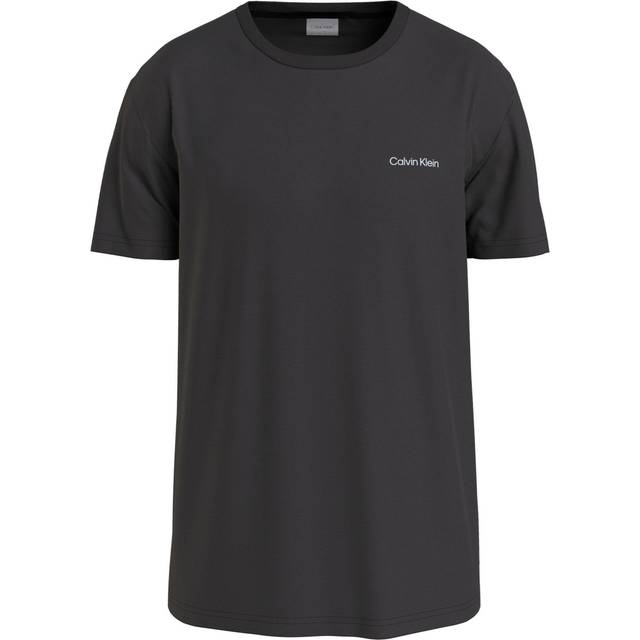 Cotton Short Sleeve T-Shirt with Small Chest Logo Print - White - XXL