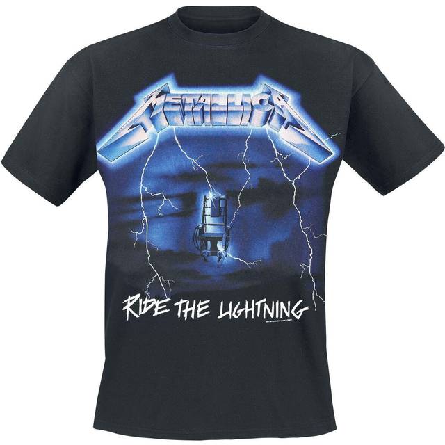 T-Shirt # M Unisex Black # Ride The Lightning Tracks