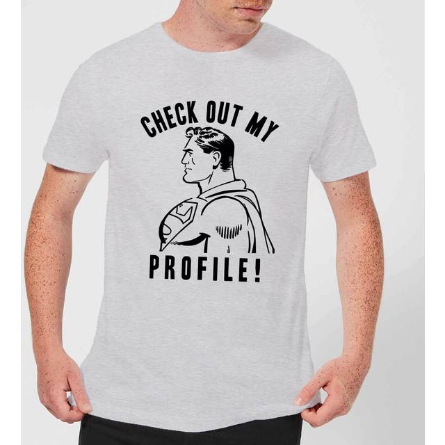 DC Comics Superman Check Out My Profile T-Shirt - White - M