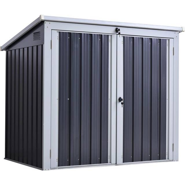 Corrugated Steel Storage 2-Bin Shelter | Wowcher
