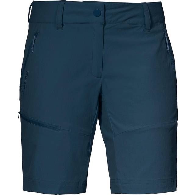 Schöffel Shorts Toblach2, lätta och kylande korta vandringsbyxor med elastiskt tyg, mångsidiga utomhusbyxor med optimal passform och praktiska damväskor asfalt 36 EU