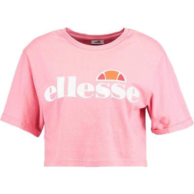 Ellesse Womens Alberta Logo Crop T-Shirt Navy