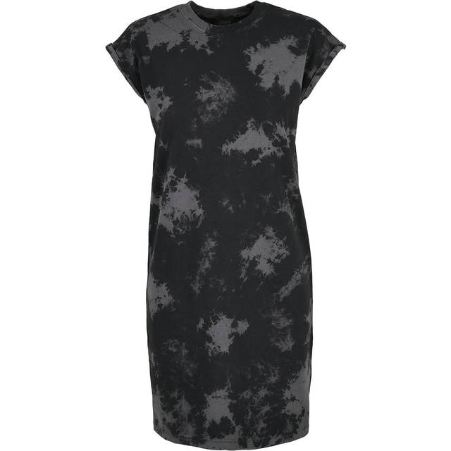 Urban Classics Ladies Bleach Dress Short dress black grey