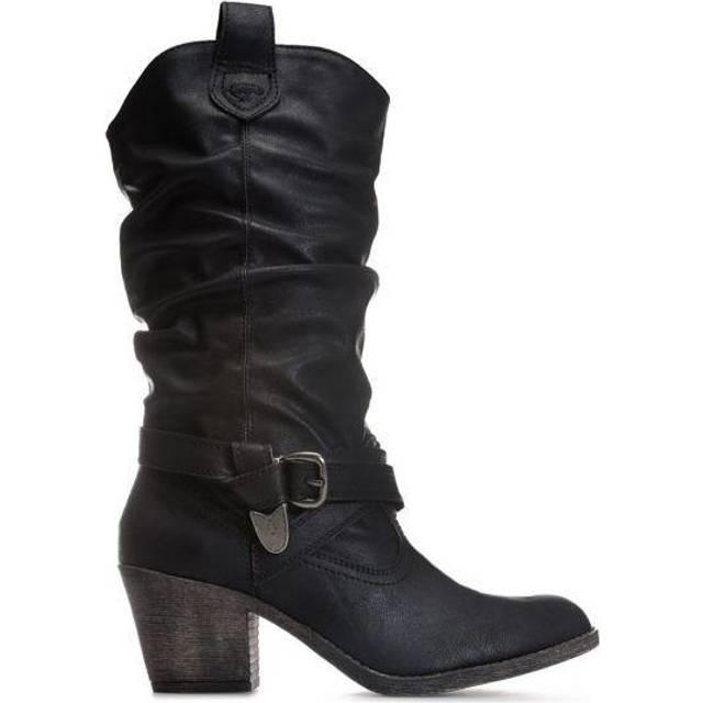 Womens rocket dog sidestep tall cowboy western pull on boots sizes 4 to 8