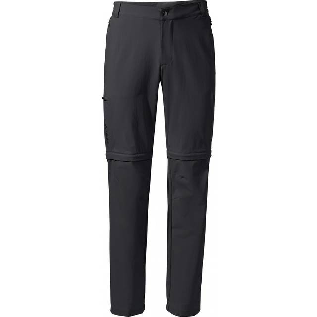 Vaude - Women's Yaras Zip Off Pants - Cycling bottoms size 22 - Short, black/grey