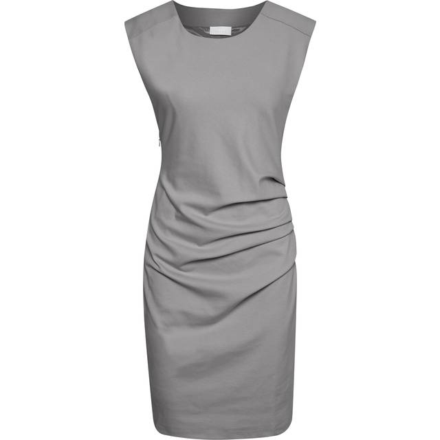 Women's round-neck dress KAFFE India - Gris