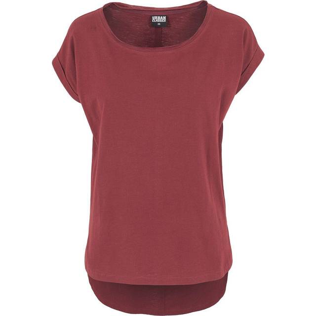 Urban Classics Ladies Long Back Shaped Slub Tee T-Shirt black - XS