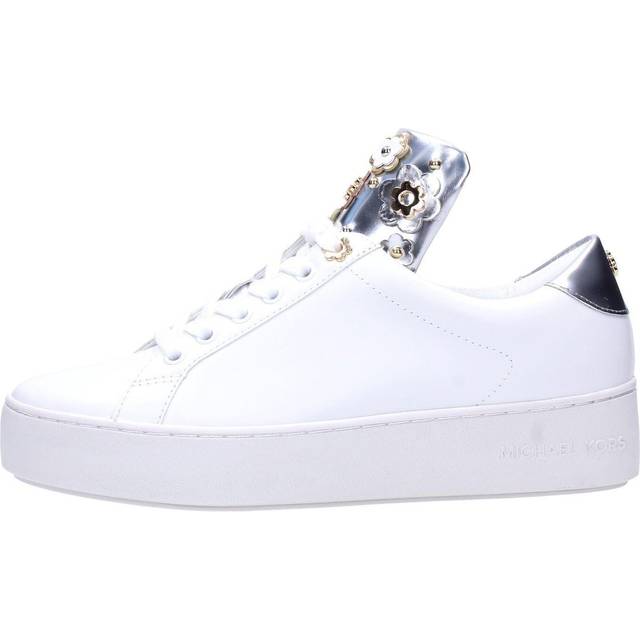 Michael Kors Keaton Lace UP Sneaker för kvinnor, optiskt vitt, 39 EU, Optiskt vitt, 39 EU
