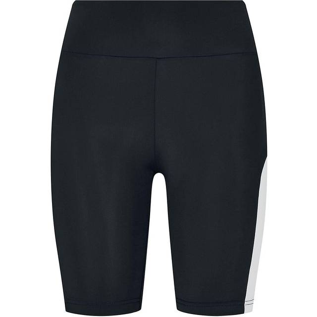 Urban Classics Damer damer färg block cykel yoga shorts, svart/vit, L
