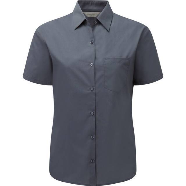 Russell collection ladies/womens short sleeve poly-cotton shirt bc1028