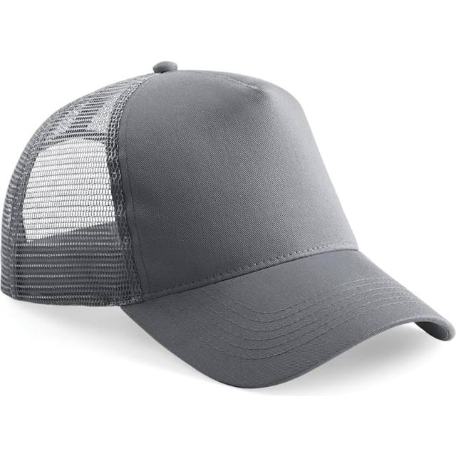 (One Size, Classic Red/White) Beechfield Mens Half Mesh Trucker Cap / Headwear