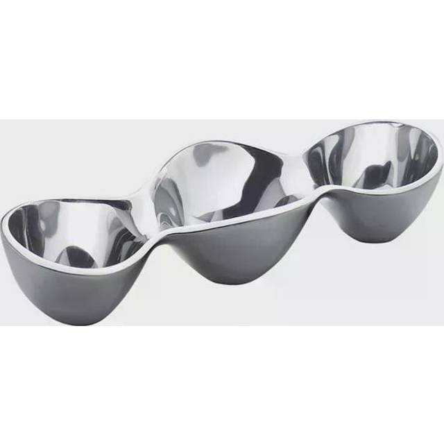 Nambe Triple Condiment Serving Dish