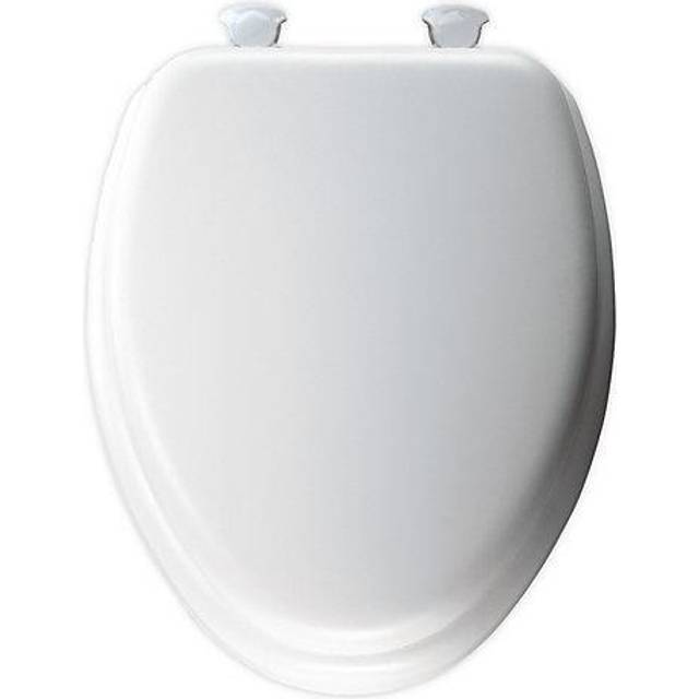 Mayfair 115Ec 000 Soft Easily Removes Toilet Seat, 1 Pack Elongated - Premium Hinge, White