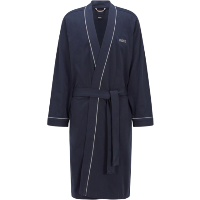 BOSS Hugo Herren Kimono bm Bademantel, Dark Blue 403, XL EU