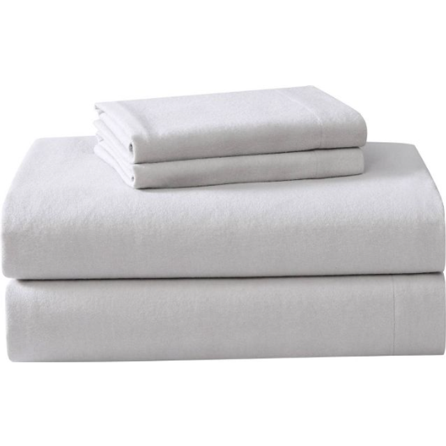 Laura Ashley Home - Queen Sheets  Cotton Flannel Bedding Set  Brushed for Extra Softness & Comfort Grey  Queen